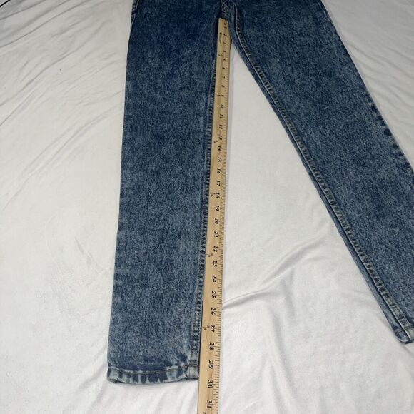 American Apparel Vintage Inspired Medium Marble Wash High Waisted Jeans Size 24 - Picture 3 of 10